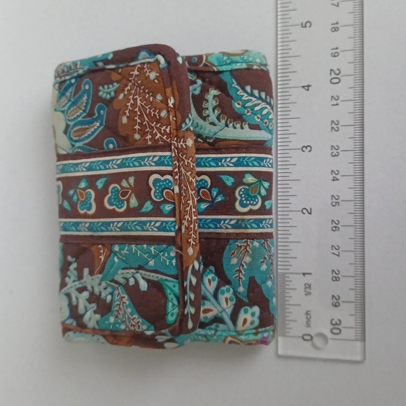 Vera Bradley Java Blue Compact Wallet - Picture 17 of 17
